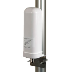 Picture of 698 to 960 MHz + 1710 to 2700 MHz + 3400 to 4200 MHz Low PIM Indoor+Outdoor V-pol Omni DAS antenna, 3 to 4 dBi, 4.3-10 Female